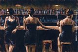 Study For 3 Girls in Bar by Fabian Perez